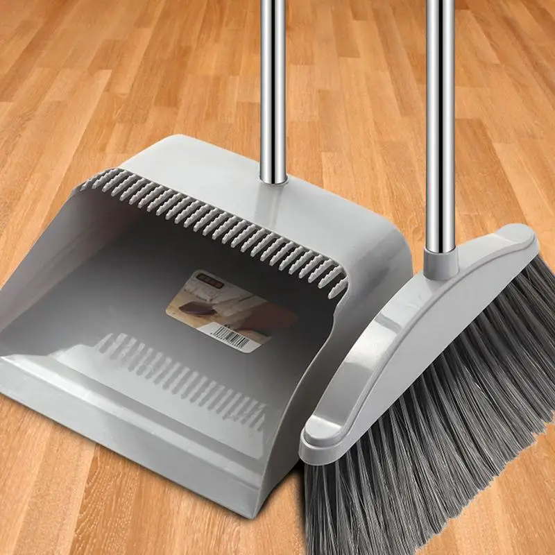 Cleaning Brush Broom Dustpans Set Home For Floor Sweeper Garbage Cleaning Stand Up Broom Dustpan Set Household Cleaning Tools