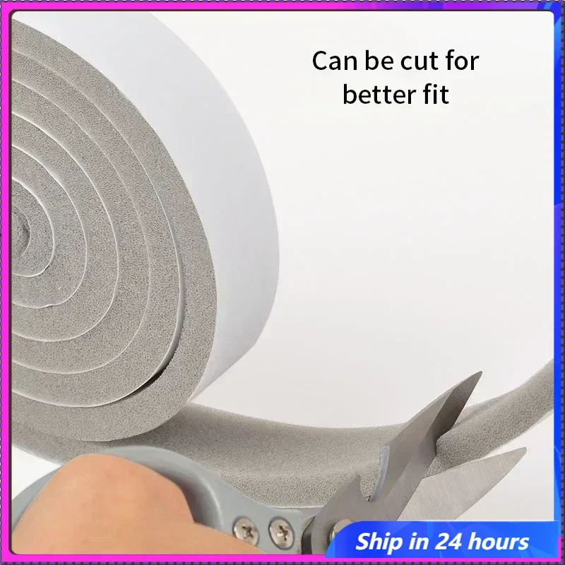 

2M Wearable Sliding Window Weather Strip Soundproofing Foam Door Bottom Seal Tape Dustproof Self Adhesive Window Gap Hardware