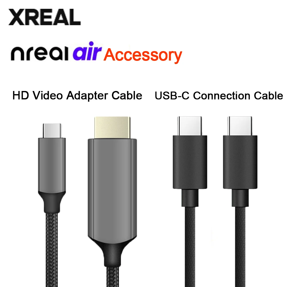 

Кабель передачи данных XREAL HDMI-Type-C, 1,2 м, кабель для преобразования видео высокой четкости, 60 Гц, поддерживает проекцию экрана 4K для использования с лучом