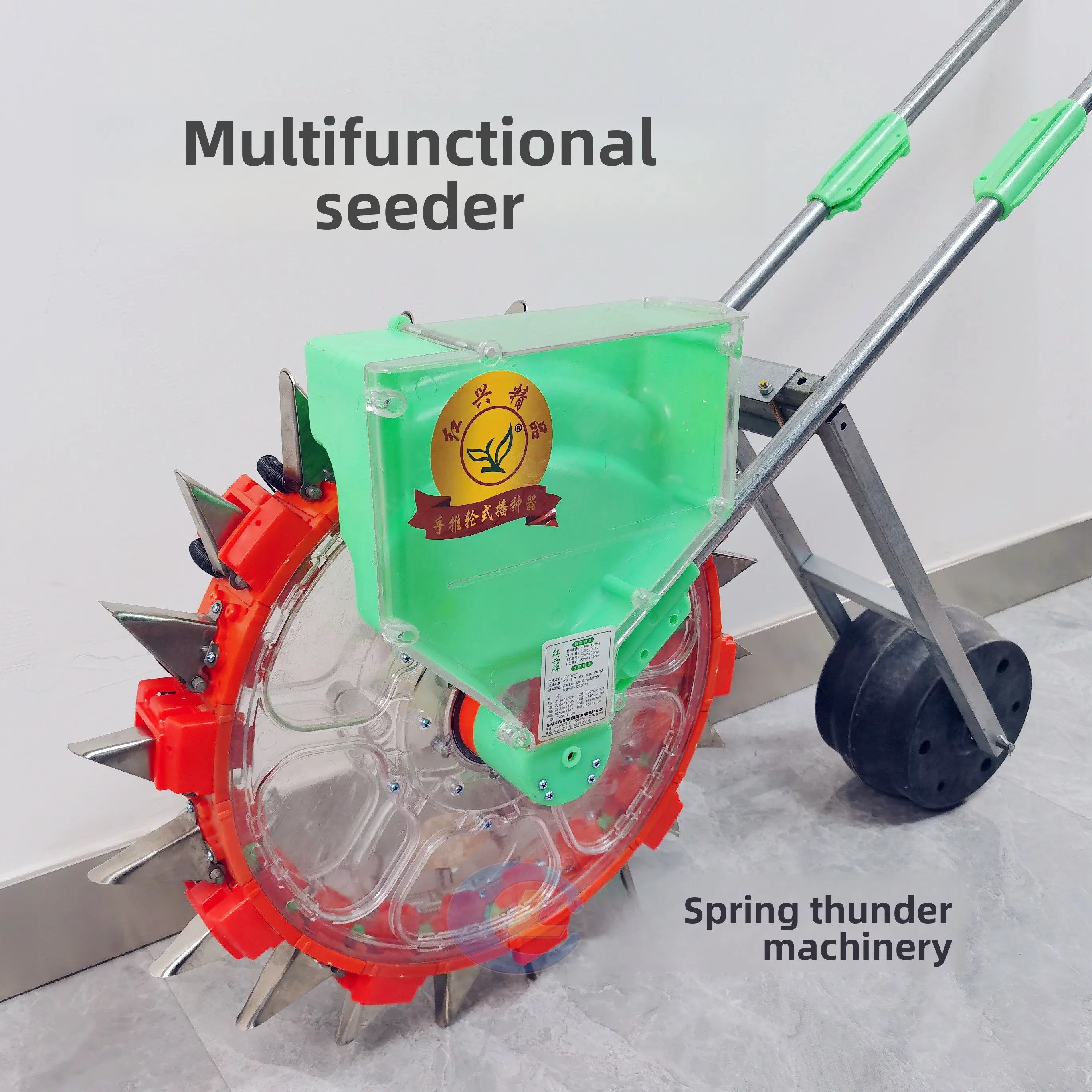 hand push seeder for peach apricot kernels paddy rice soybeans peanuts sorghum millet and medicinal herbs