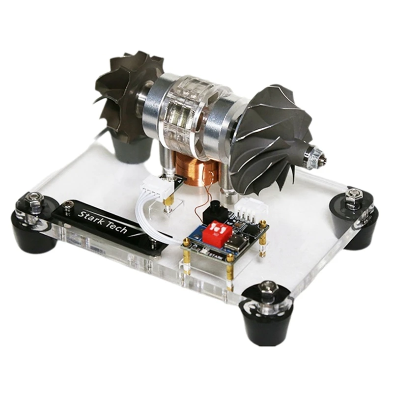 A69F-Turbine Blade Motor Turbo Brushless Motor Model Supercharged Aero Engine Cnc Metal Creative DIY Technology Toy