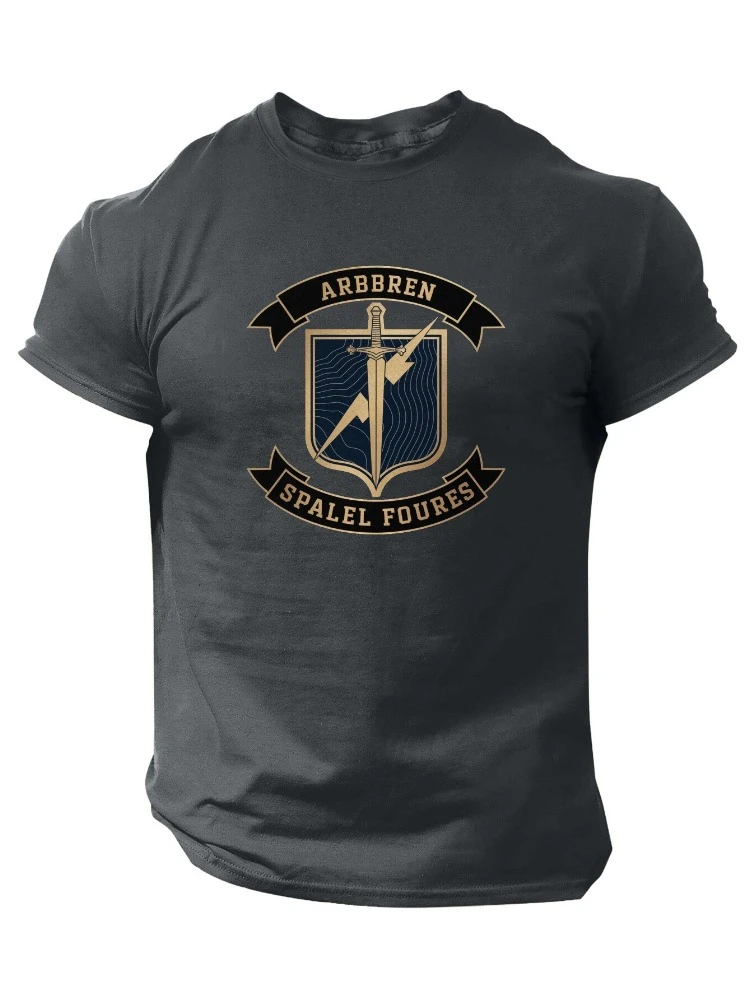 Airborne Special Forces with Crossed Rifles Design-100% cotton summer casual round neck printed men's T-shirt.
