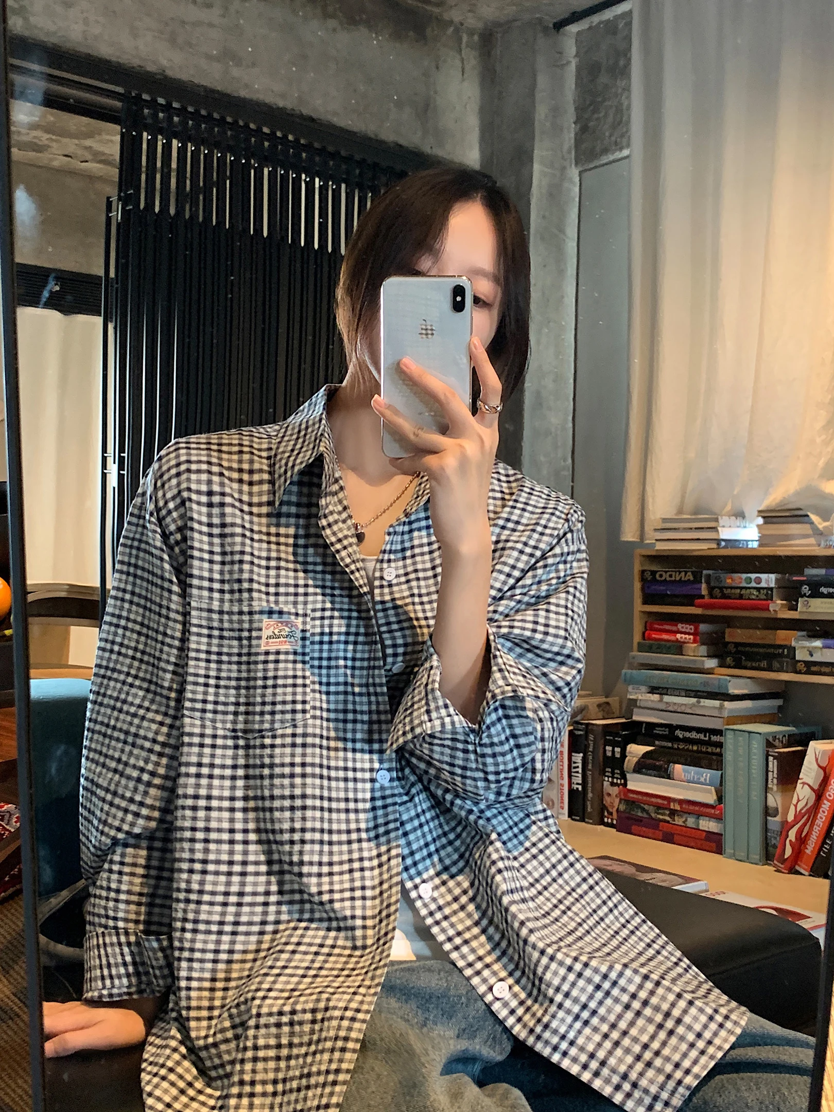 

VS What Casual Sle Loose Fit Long Sve irt Spring Collection Thin Outerwear Comfortable Breathable Cotton Blend