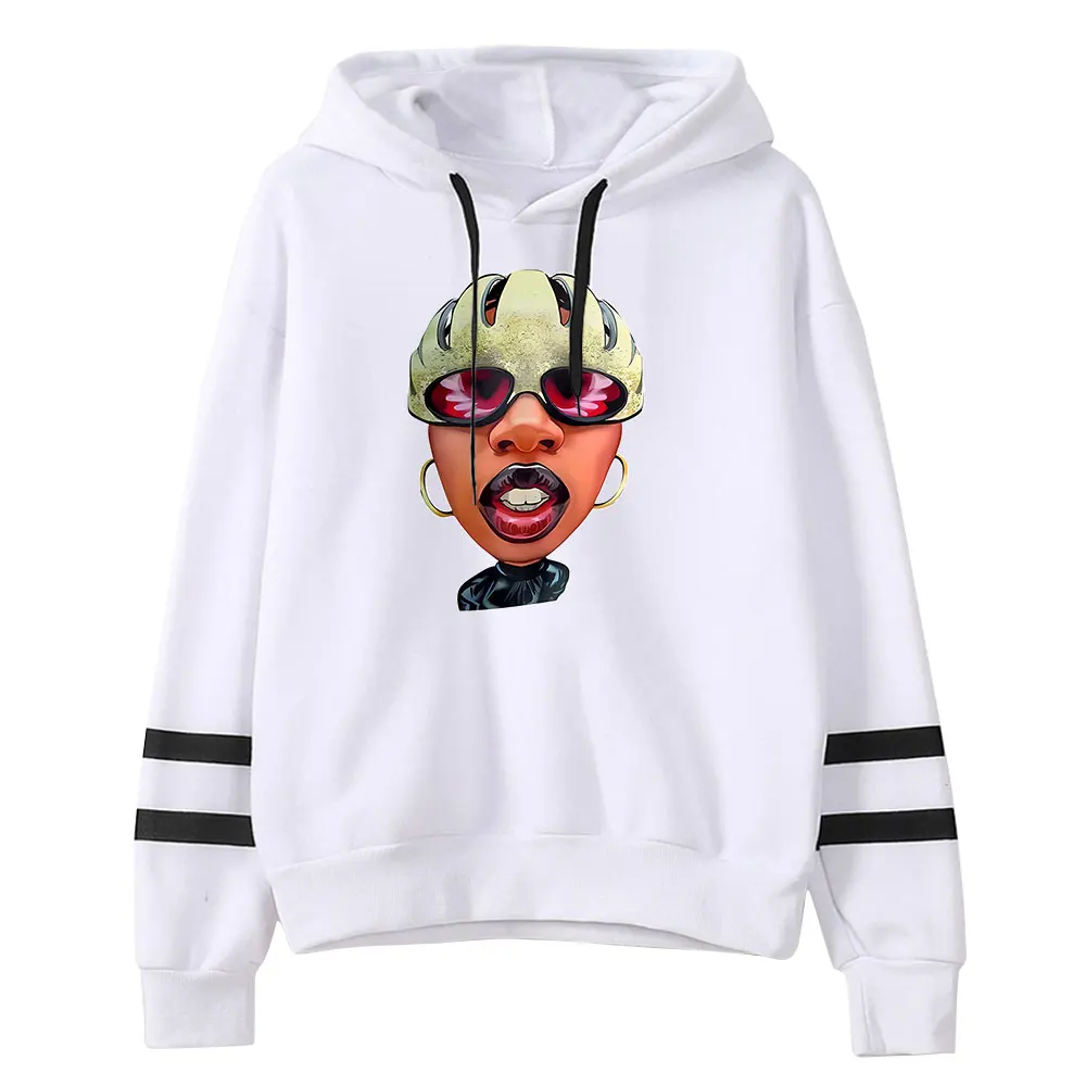 

Missy Elliott merch rapper tour Hooded Long Sleeve Pocketless Sweatshirt Men Women trendy hip hop Pullover