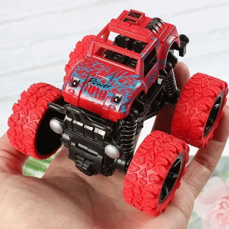 Inertia Four Wheel Drive Off Road Vehicle Mini 360 Spins Friction Truck Plastic Crashworthiness Model Toy Children Birthday Gift