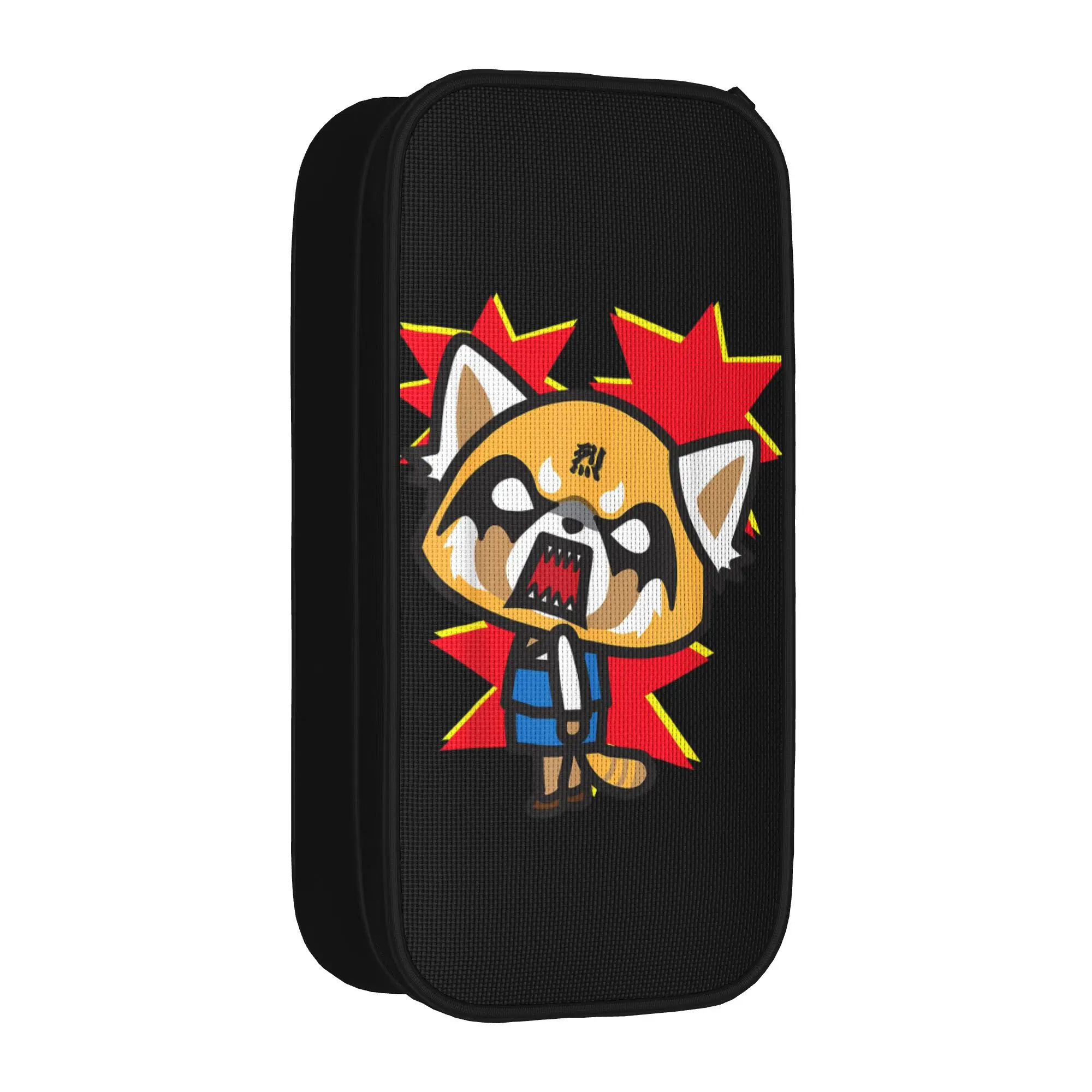 

Classic Aggretsuko Rage Face Pencil Cases Pencil Box for Student Big Capacity Bag Students School Gift Stationery