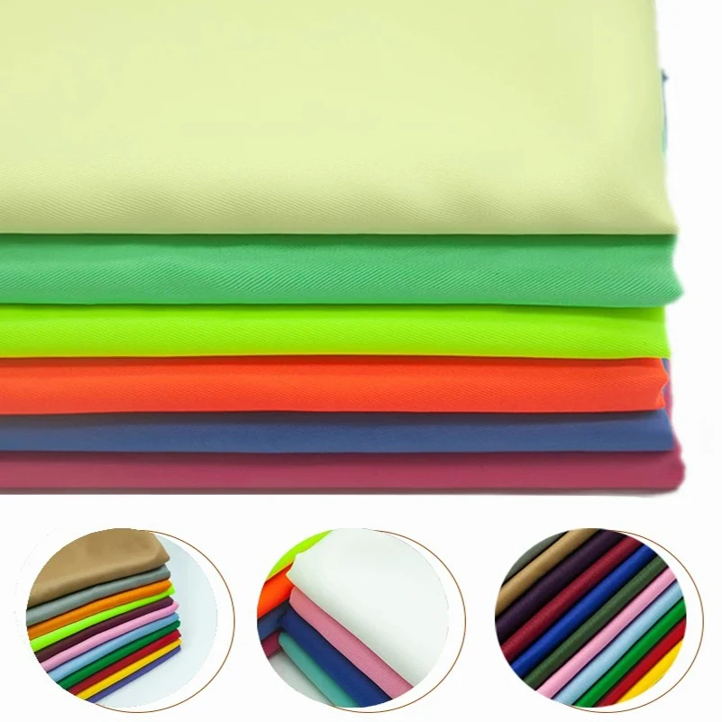 Solid Gabardine Uniform Fabric Polyester Suit Cloth Wear Resistant Garment Material For Uniform Suit Jacket Sewing Wholesale