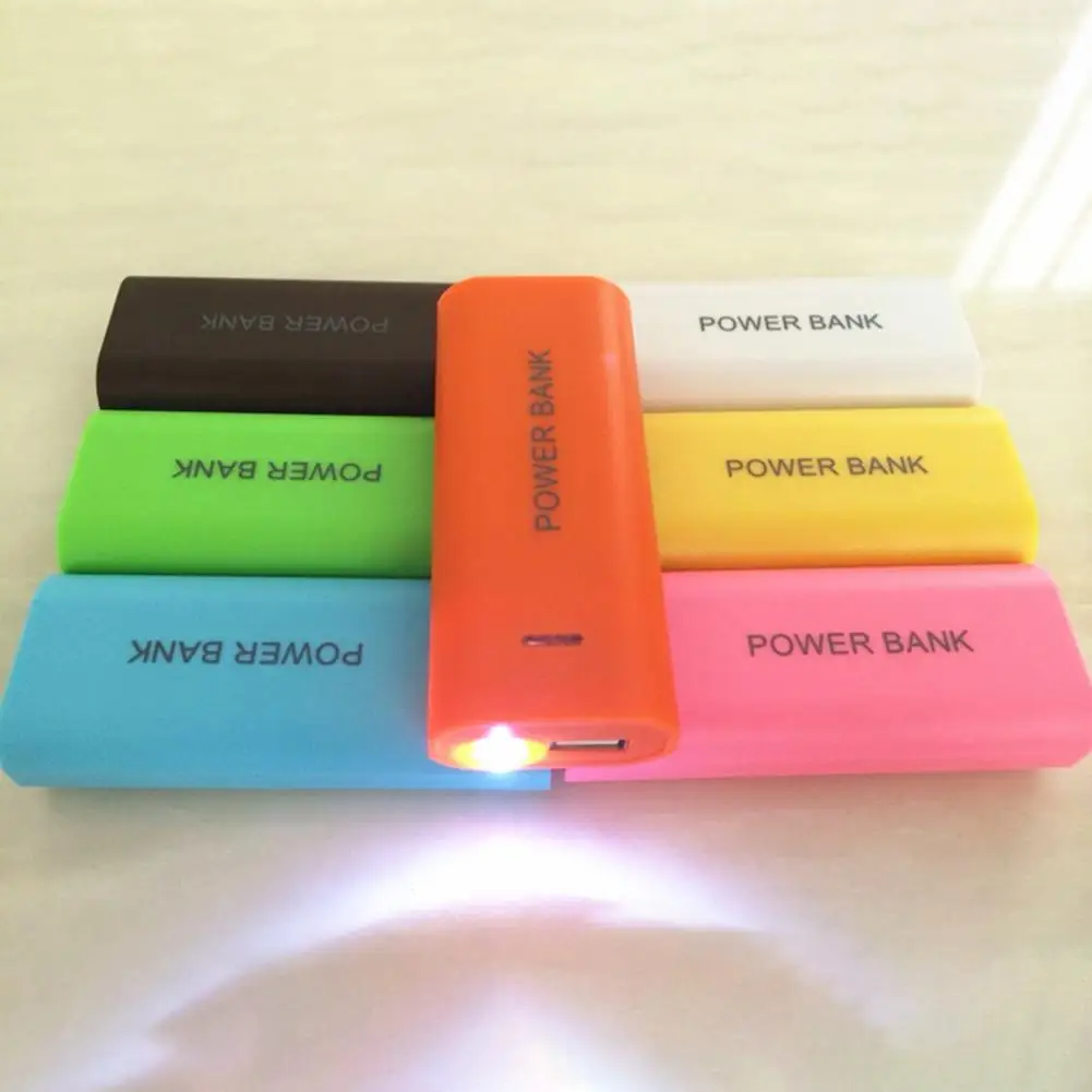 Power Bank Shell แบบพกพา Power Bank Case 2x18650 แบตเตอรี่ Power Bank สําหรับ Travel Power Bank Shell