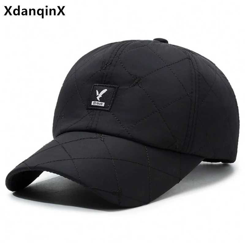 

New Winter Plush Thickened Coldproof Warm Baseball Caps For Men And Women Original Embroidery Ski Hat Golf Cap Snapback Cap 모자