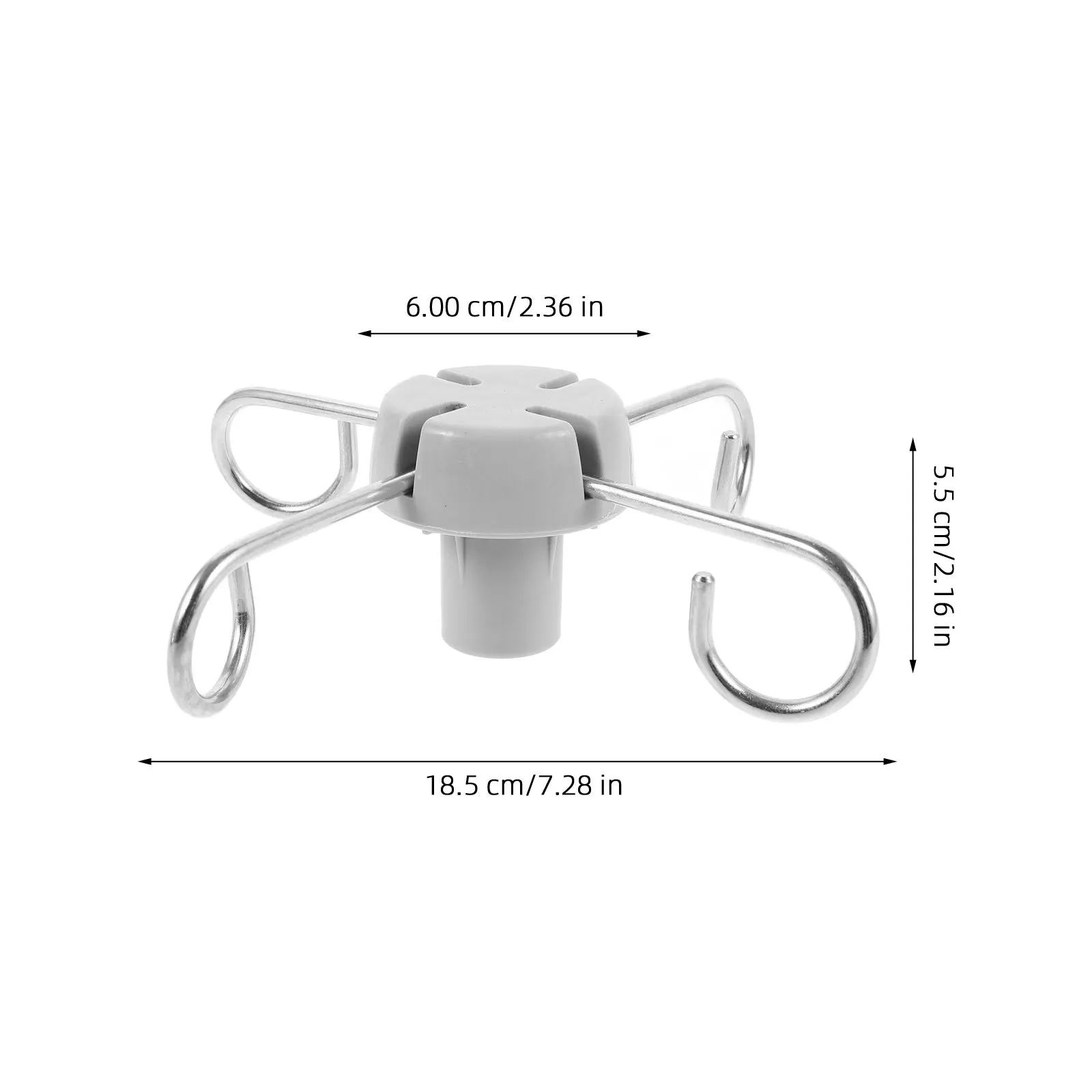 Stainless Steel Vertical Infusion Stand Hook Durable Clinic Iv Pole Rack Accessory Portable Infusion Rack Hanging Hook