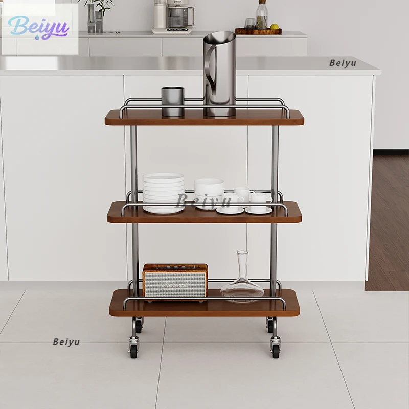 

Medieval trolley storage storage removable retro sofa side few creative simple living room snack rack