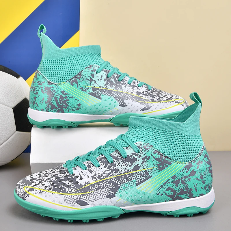 

Teenager Low Top Soccer Footwear Comfort Cushion Non Slip Short Studs Breathable Outdoor Grass Field Athletic Shoes