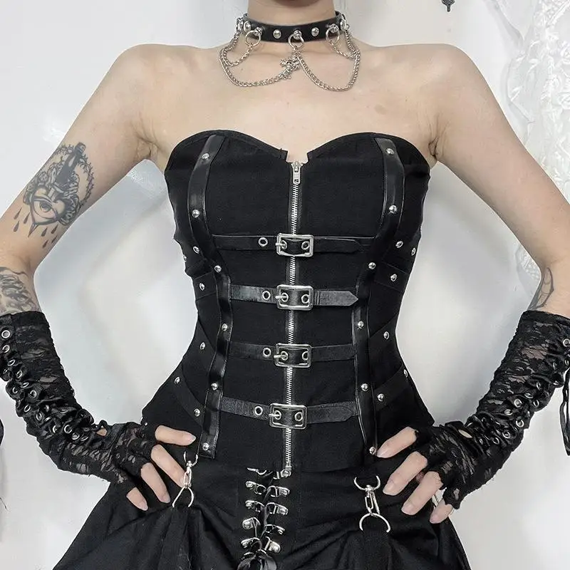 

Sexy Spicy Summer 2024 New Cross-Border Sle Fibone Strapl Vest Women's Faion Trend 3D Element A-Line Narrow Strap Vest