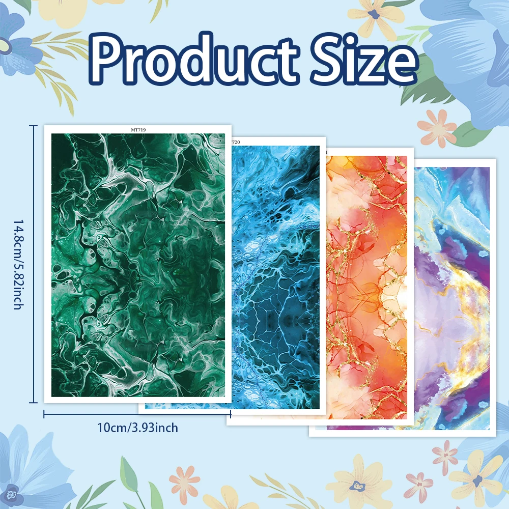 Water Ripple Abstract Pattern Soft Ceramic Earrings Water Soluble Disposable Stickers For DIY Jewelry Making Decal 2025