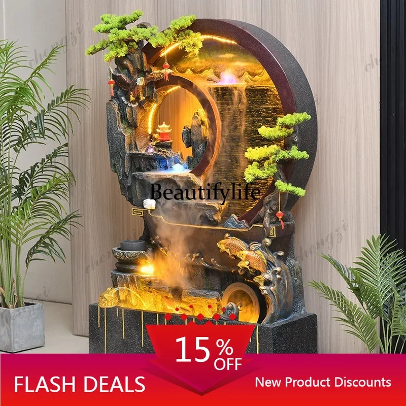 D80 Water curtain wall, running water screen, partition, rockery, fountain, landscape, courtyard, lucky landing