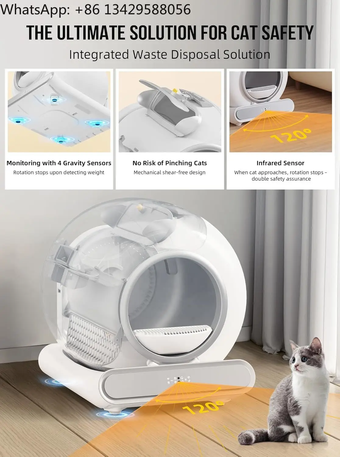 Self-Cleaning Litter Box Full-Closed Sandbox Litter Sandbox Automatic Cat Litter Box