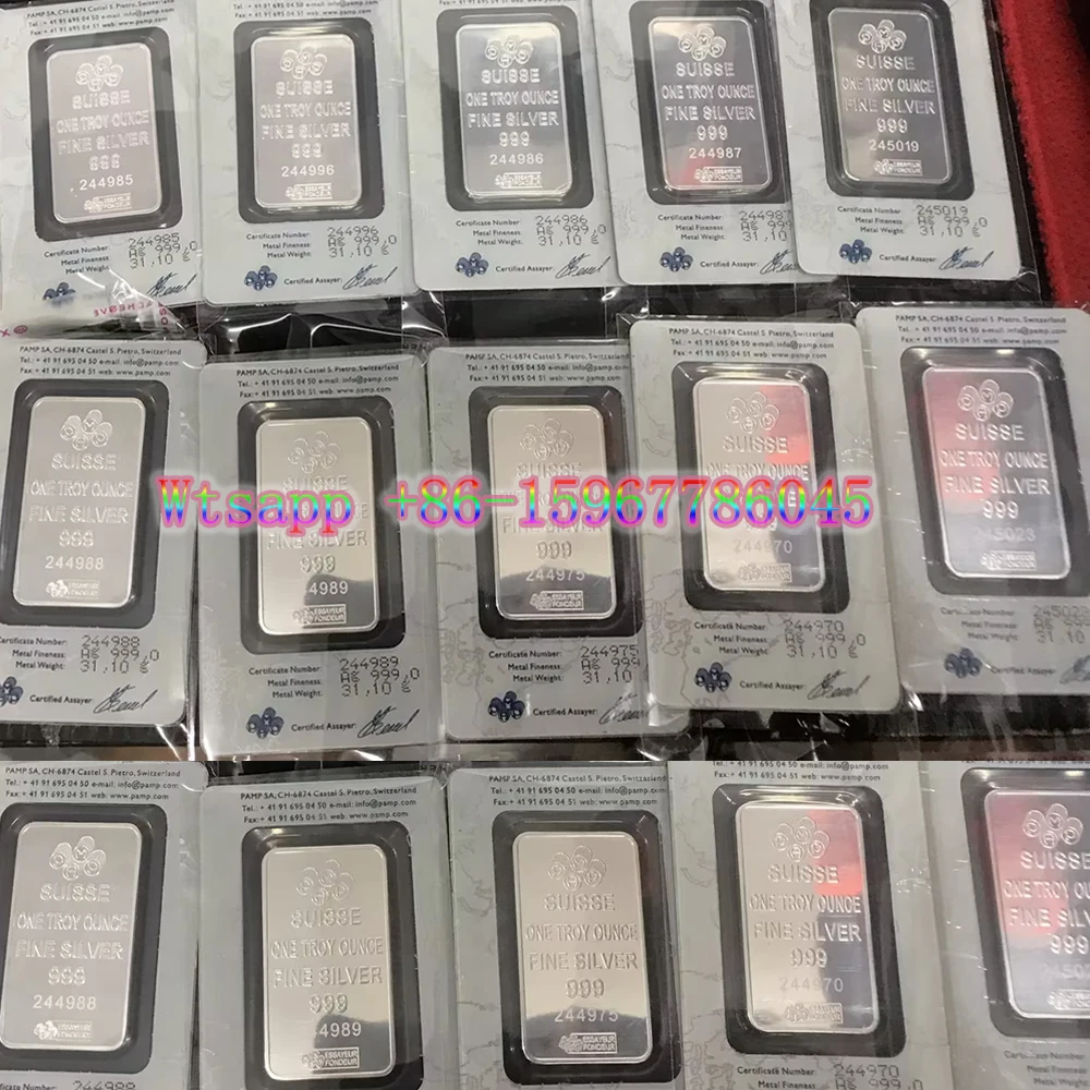 

Pamp 1oz/2.5g/5g/10g/20g/50g/100g swan Copper Swiss Bar 24k Gold Plated Bullion Ingot Non-magnetic Unique Serial number Craft