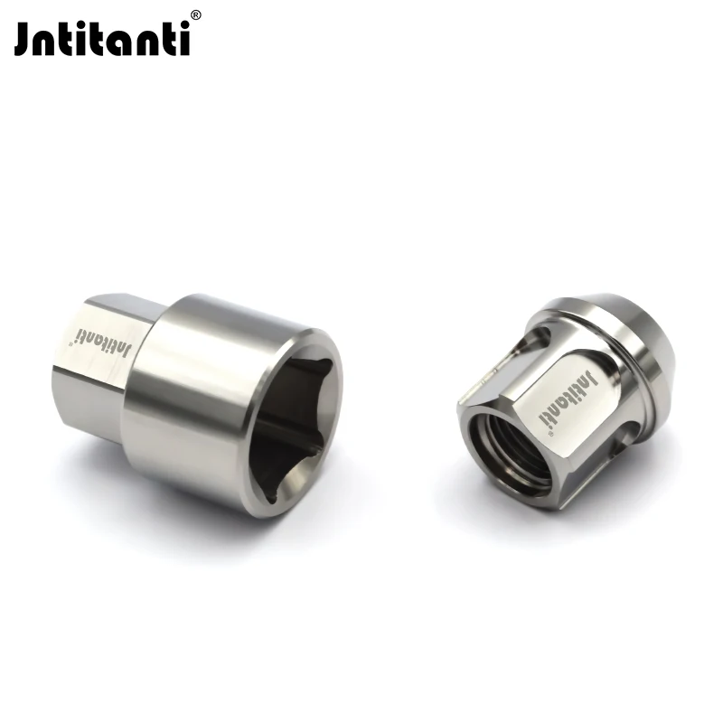 

Jntitanti M14*1.5*27/35/40/45mm racing anti-theft cone seat Gr.5 titanium wheel lug nut for Tesla VW AUDI racing car