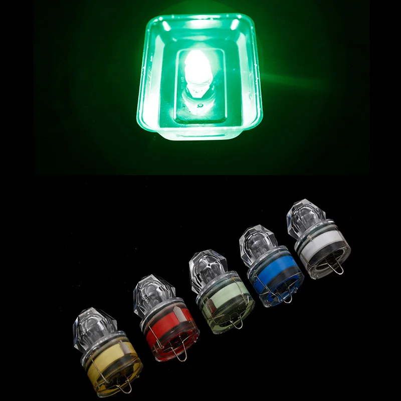 10 pieces/pack LED deep-sea lure lights, night fishing gathering lights, deep-sea underwater fishing gear