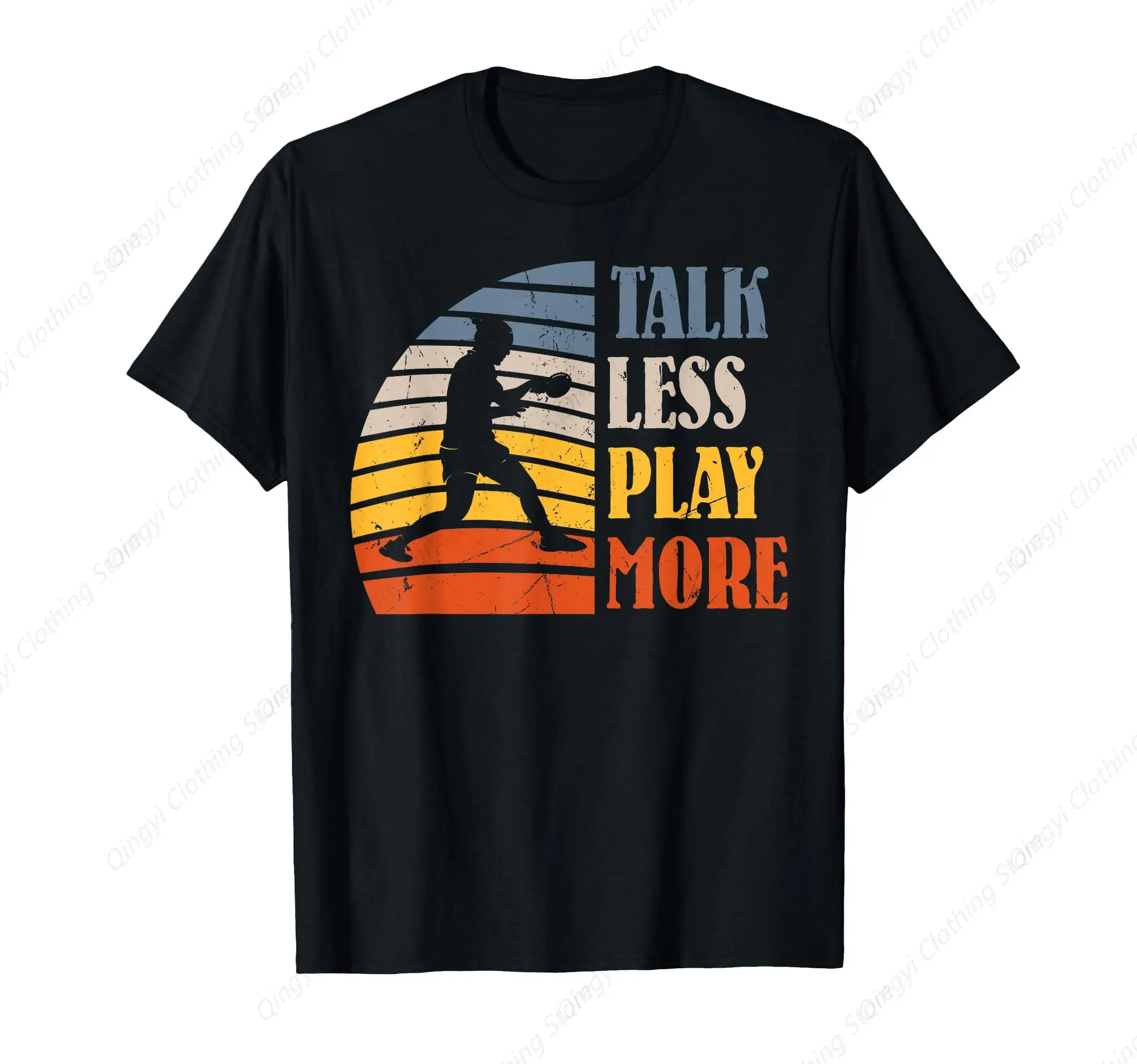

Padel Game Talk Less Play More Padel Funny Padel Players T-Shirt