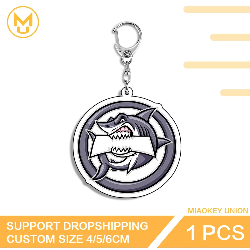 Shark Rotundity Lobster Clasp Treasure Key Chain Luxury Adorable Creative Waterproof Unique Animelover Personality Amusing Props