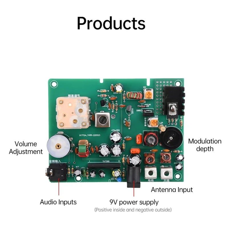DC 9V 2A 530-1600Khz Adjustable Medium Wave Signal Transmitter Radio Signal Generator Module For Teaching