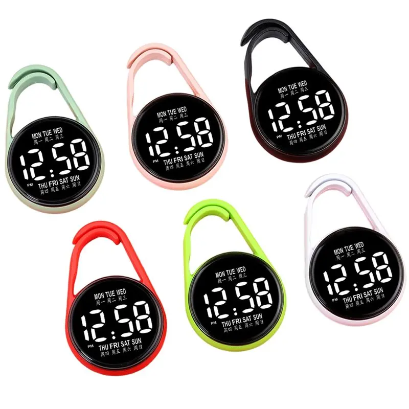 

A32HOT-Study Companion Clock LED Electronic LED Hanging Watch Digital Electronic Hanging Watch Digital Pocket Watch