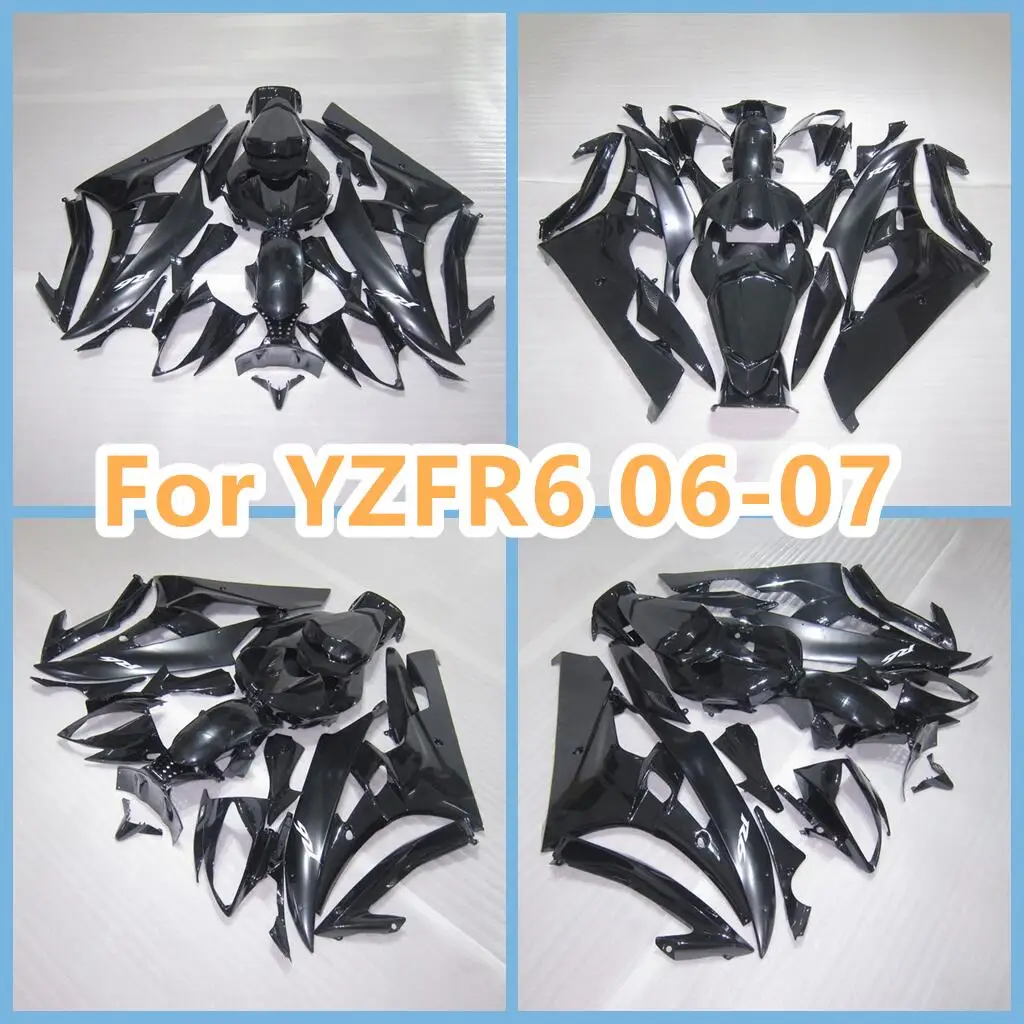 Multiple Choices ABS Fairings Kit For YAMAHA 2006 2007 YZ-R6 YZF R6 06 07 Road Racing Sportbike Repair Parts Aftermarket Black