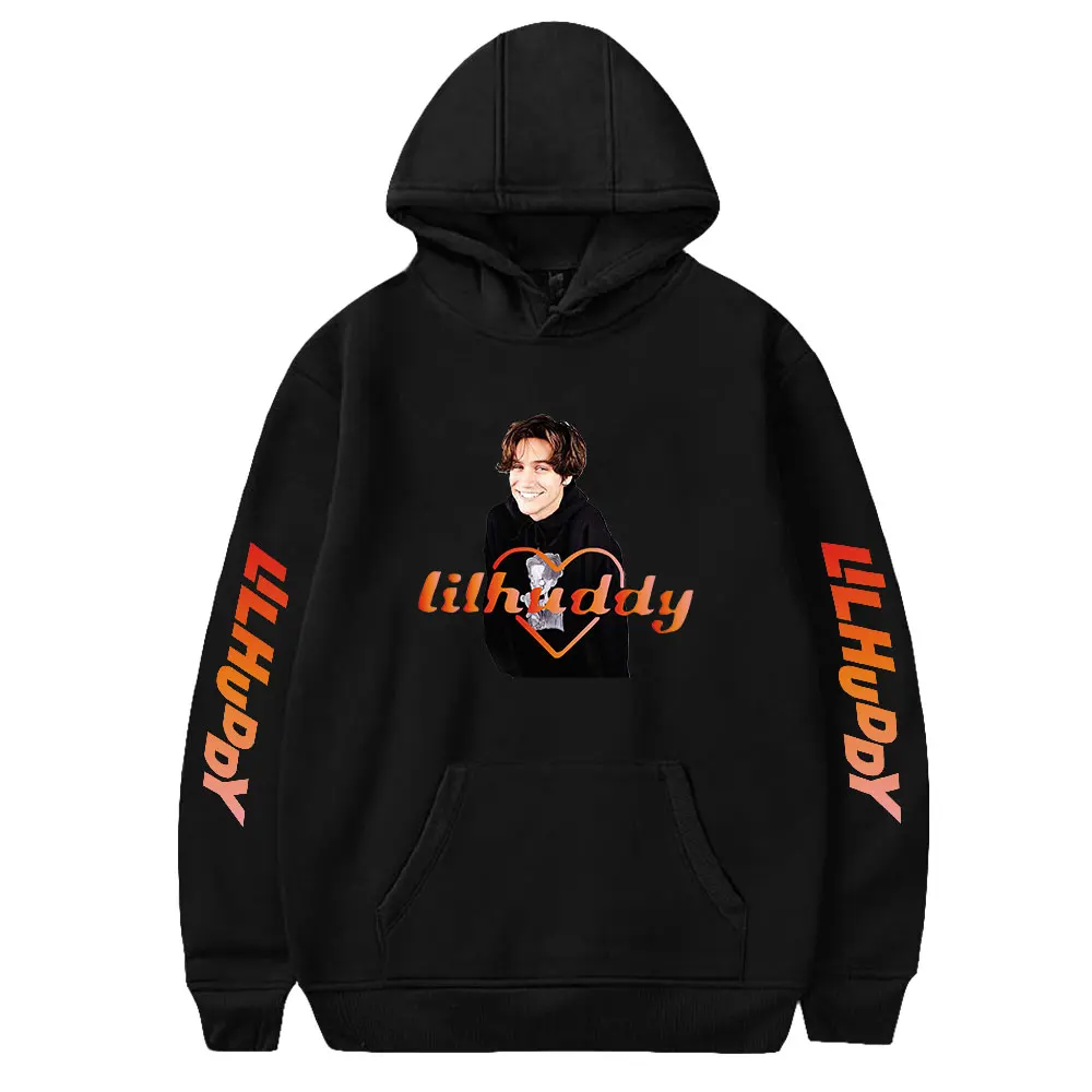 

Lilhuddy Merch Youtuber Hoodie Long Sleeve Streetwear Women Men Sweatshirt 2023 Casual Style Fashion Clothes