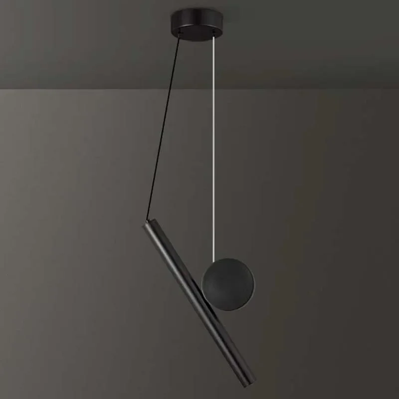 Lustre Minimalista para Sala de Fundo, Multi-Ângulo, Ajuste Livre, Iluminação Pingente, LED, Bar, Quarto, Cabeceira, Lâmpada Pendurada