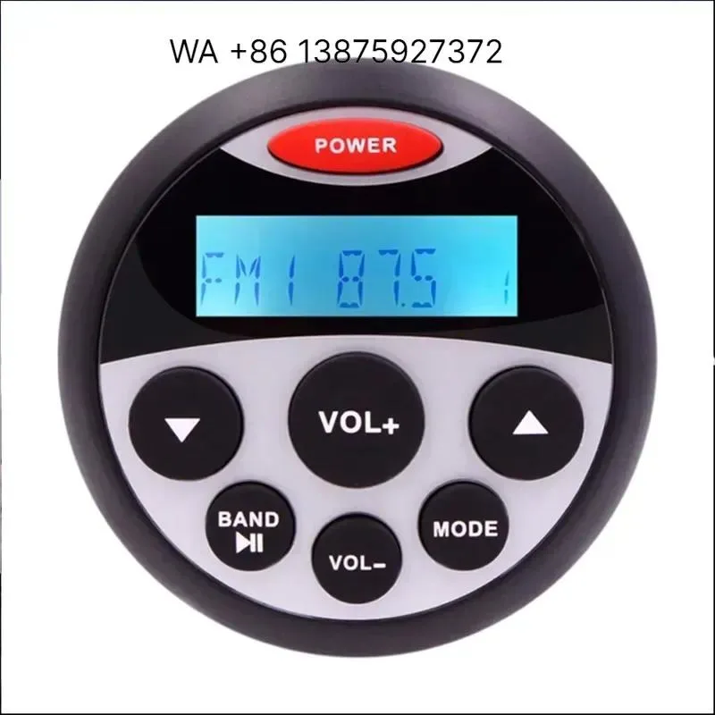 Wmwmnu Professional IP66 4 Channel AM FM Stereo System USB Waterproof 4x20W Output 3 Inch Marine Grade Speakers CE FCC RoHS