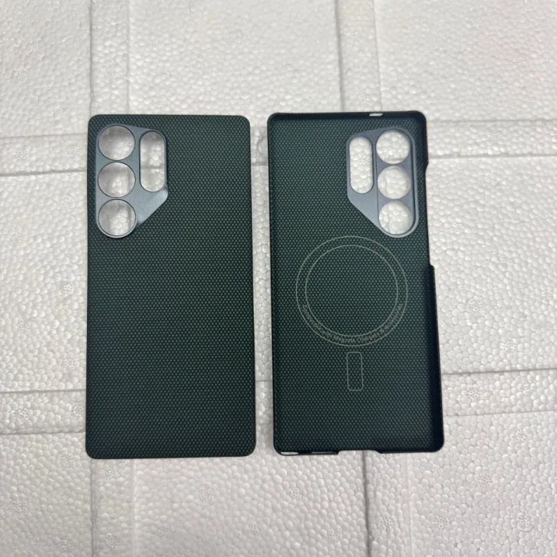 

Подходит для S25Ultra кевларовый чехол для мобильного телефона с магнитной присоской, новый полупакет S25u, защитный чехол, твердый карбоновый корпус