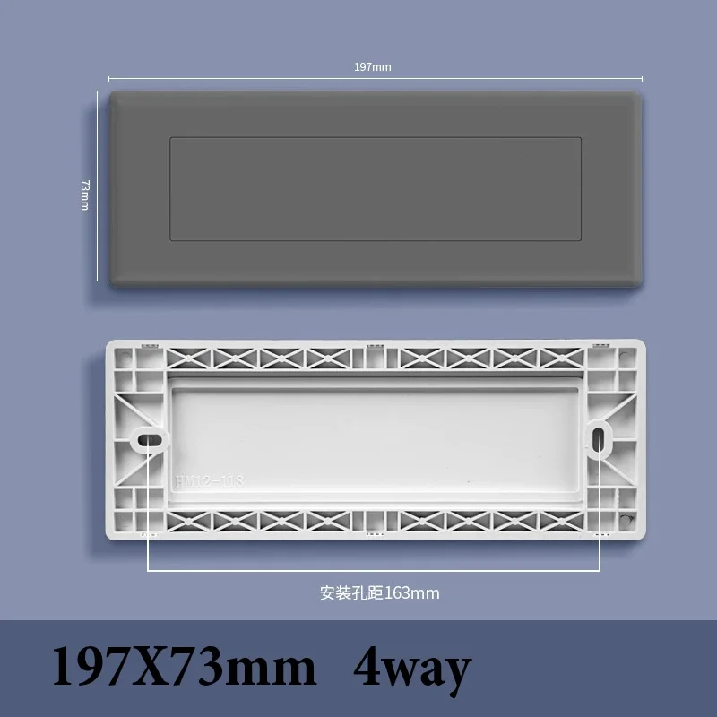 118 Type Switch And Socket Panel Reliable Material And Wire Protection Switch And Socket Panel For Concealing Wall Junction Box