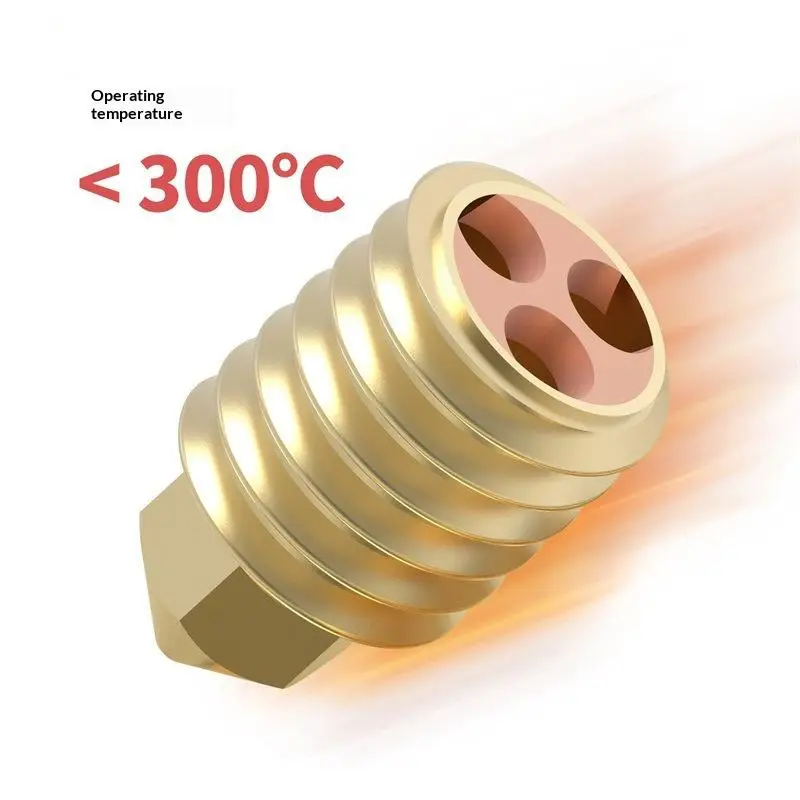 .New Sale-1Pcs High Flow CHT Print Nozzle for Bambu Lab Brass Hardened Steel Head Compatible with X1 P1P 3D Printer