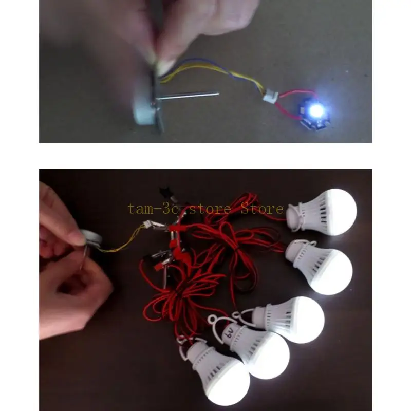 三相ブラシレス発電機 アウトドアキャンプ用手回し発電機 D0UA