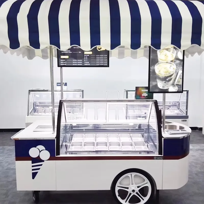 

Wholesale Mobile Food Vendor Cart Street Food Truck Portable Vending Cart for Commercial Outdoor Use