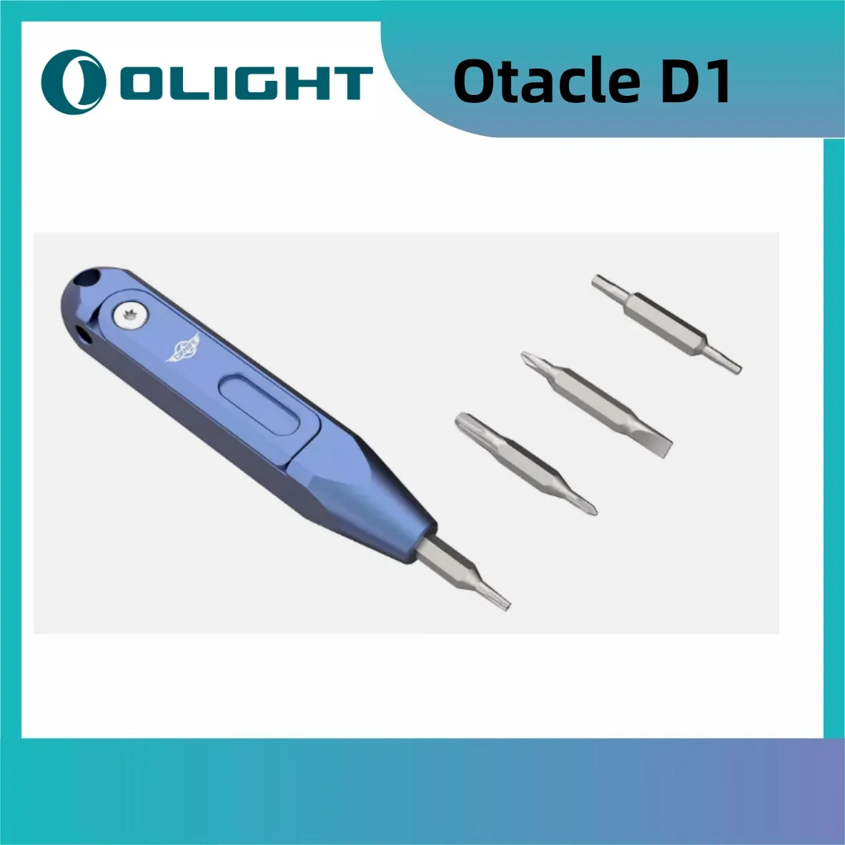 Olight Otacle D1 Limited Edition Blue Ti Titanium EDC Titanium Multi-Bit Driver