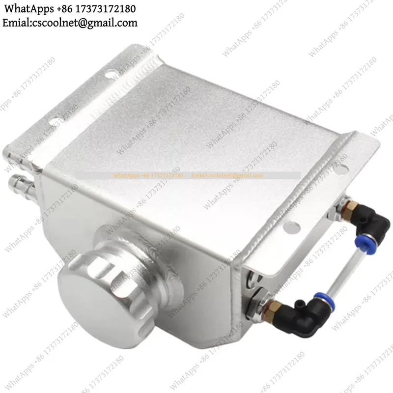 JS01 1L Coolant Overflow Reservoir Tank Catch Can Radiator Expansion Breathable Aluminum Alloy Car Accessory