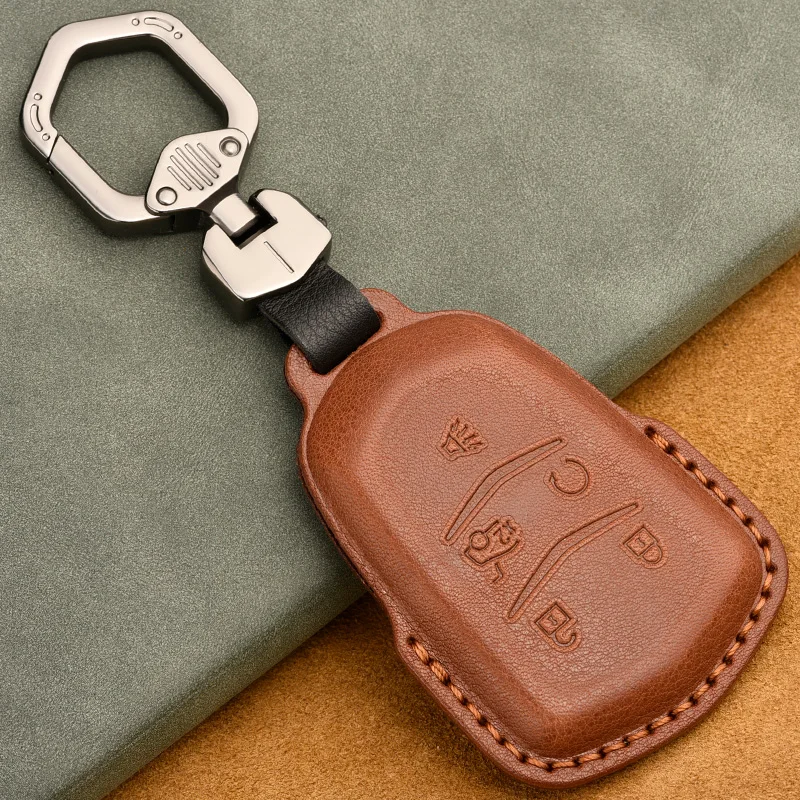 Suitable for Cadillac Key Holder XT5 CT5 XT4 XTS ATSL CT6 CT4 Car Leather Cover