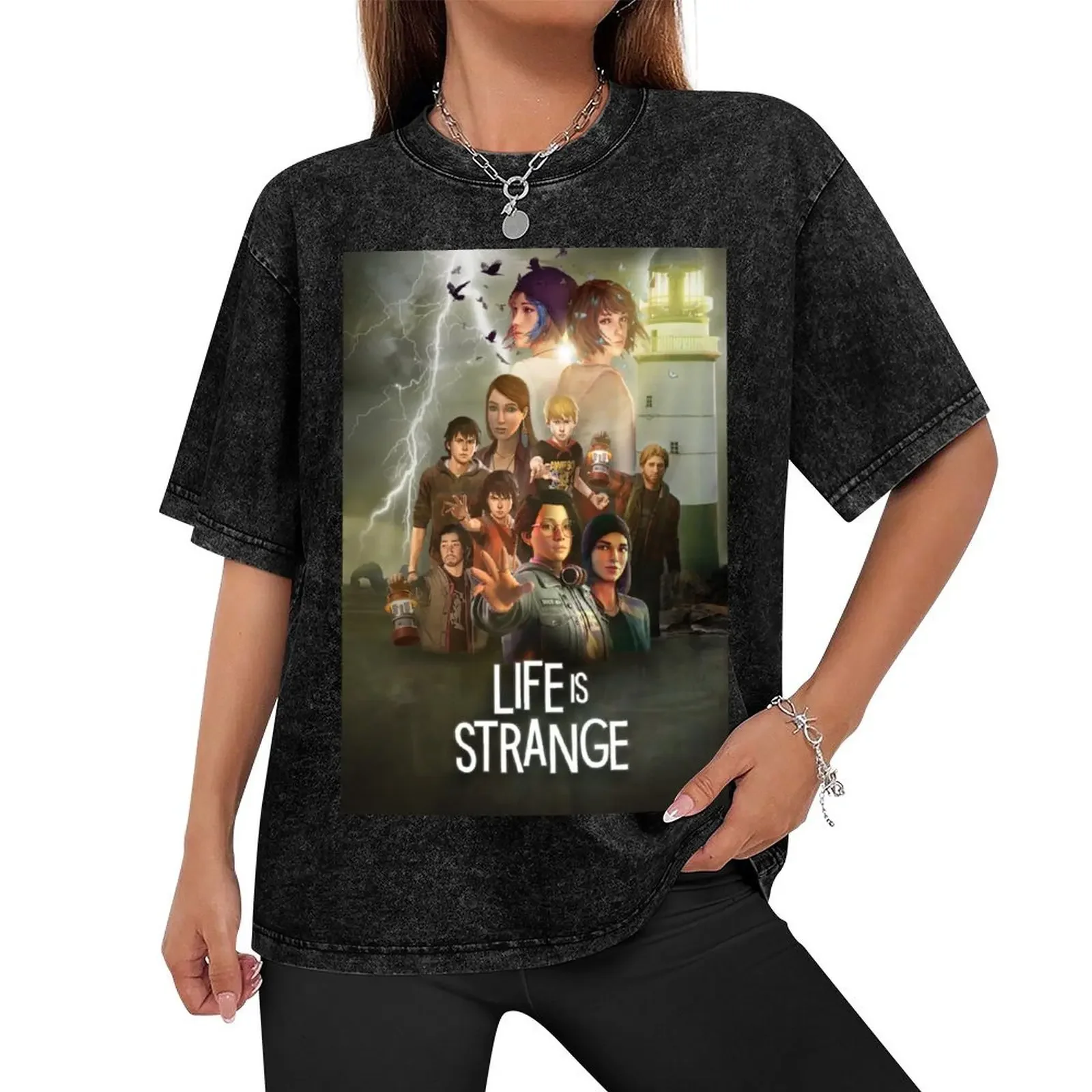 Life Is Strange Movie Poster T-Shirt boys animal print blacks heavyweights t shirts for men pack