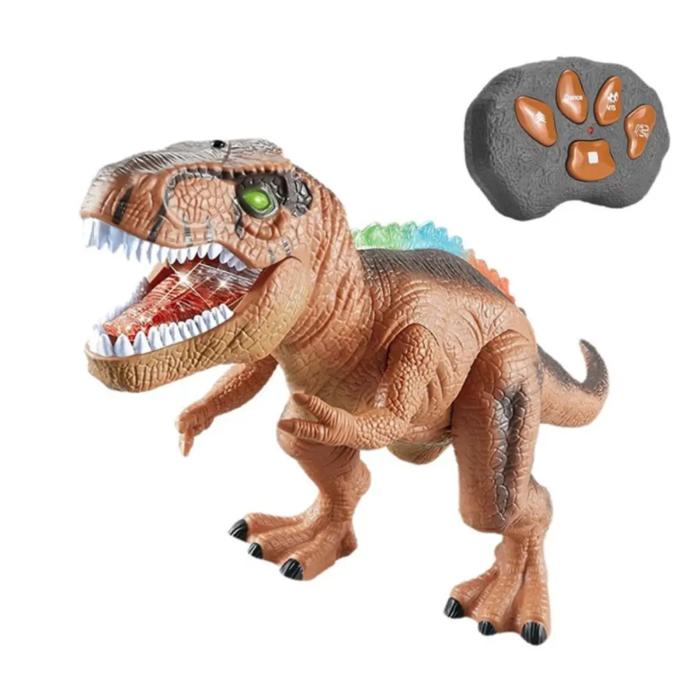 Inercial deslizante rc dinossauro carro brinquedos modelos de plástico controle remoto robô brinquedos portátil durável simulação t-rex brinquedos presentes
