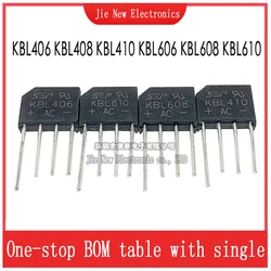 5PCS KBL406 KBL408 KBL410 KBL606 KBL608 KBL610 Single Phase Diode Bridge Rectifier KBL-406 KBL-410 KBL-606 KBL-608 KBL-610 DIP-4