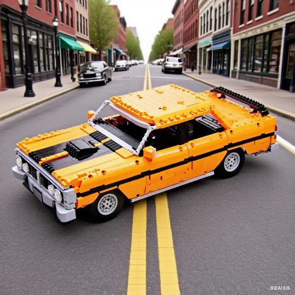 

1866 шт. 1971 Fordes Falcon XY GTHO III классический мускулистый автомобиль ретро гонщик MOC diy образовательная модель строительные блоки игрушки на день рождения подарок