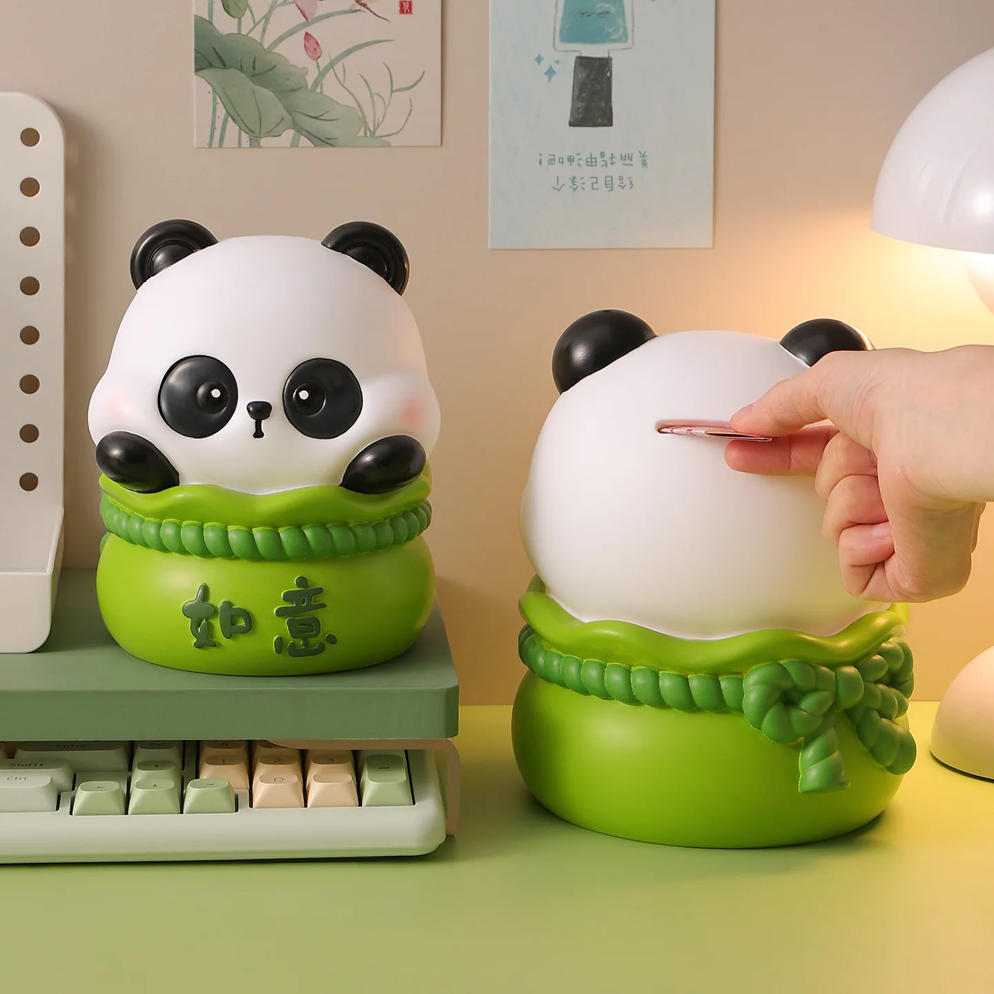 Panda Money-packing Jar. A High-quality, Durable Children's Money-saving Jar Designed To Prevent Drops, A Good Habit Saving Jar