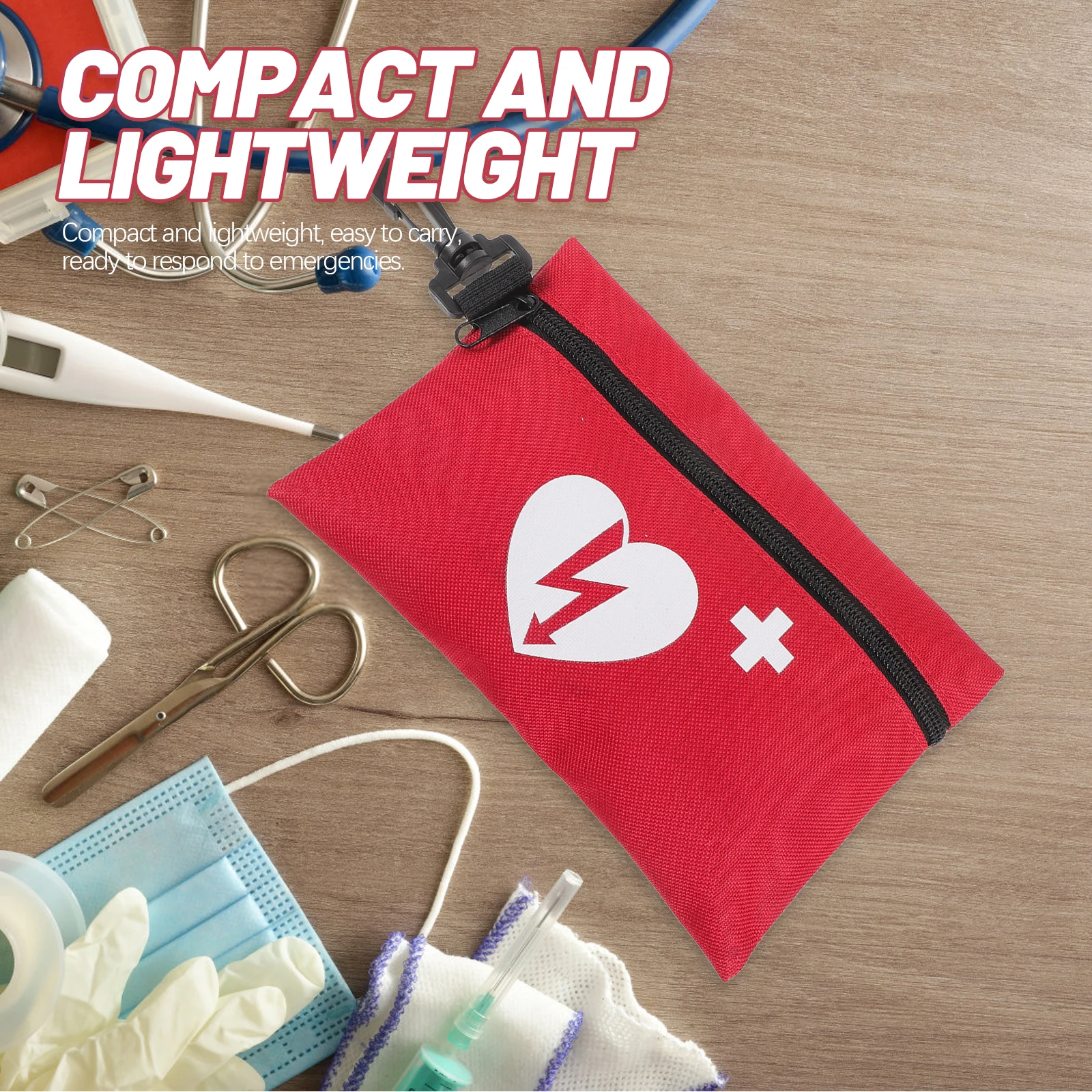 

Large Medicine Bag First Aid Kit Emergency Supplies Portable Medication Storage Organizer Cloth Lightweight for Travel