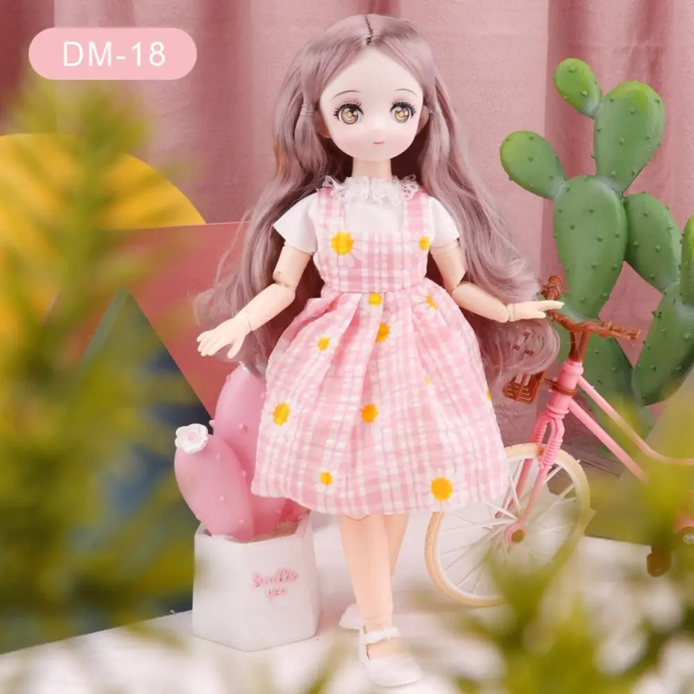 

Dressing Doll Spherical Joint 30cm Anime Bjd Doll with Clothes Dress Up 1/6 Bjd Dolls 30cm Cute Hinged Doll Birthday Gift