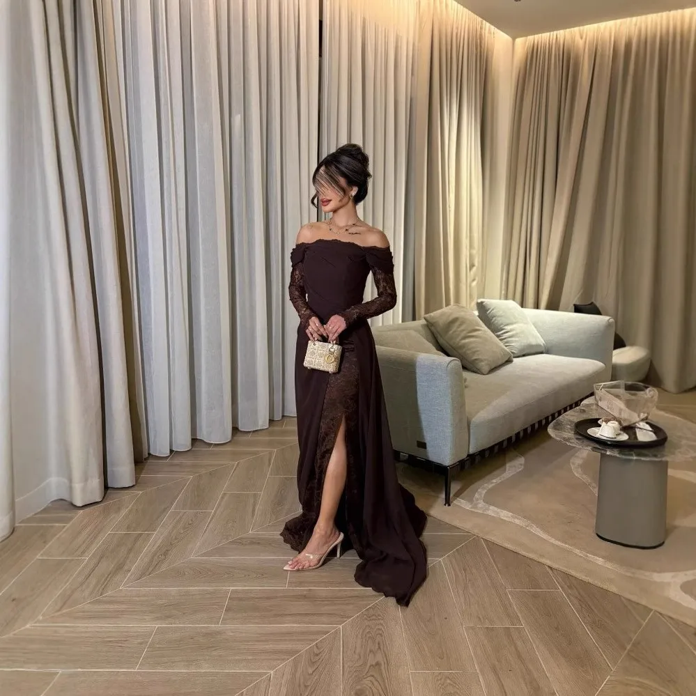 Women's Vintage A-Line Long Sleeve Round Neck High Waist Color Block Dress for Wedding Guest Elegant Party Prom Wedding Party