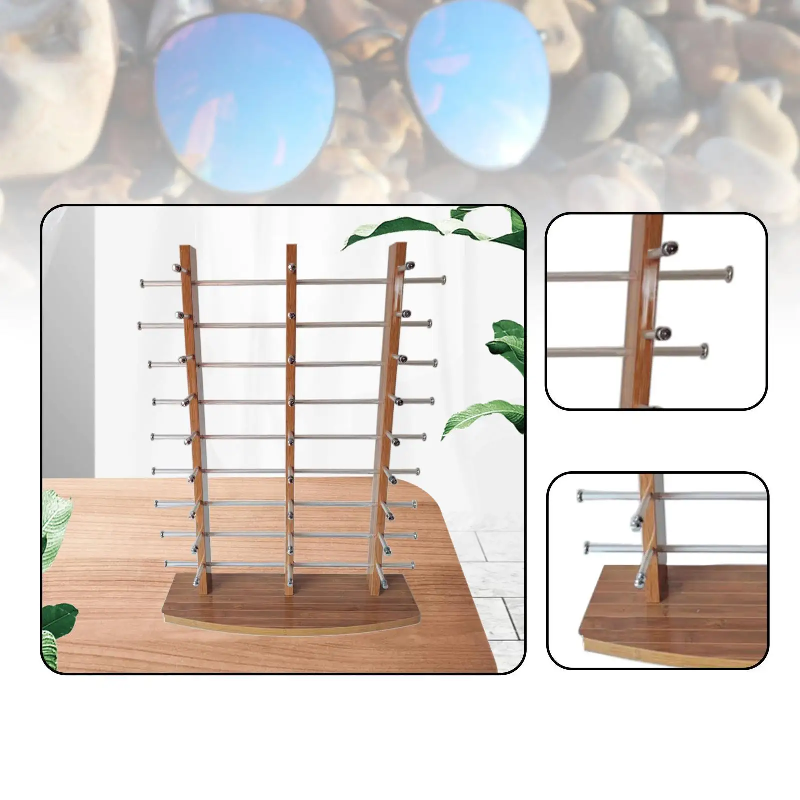 

Glasses Display Stand Sunglasses Organizer for Retail Countertop Store