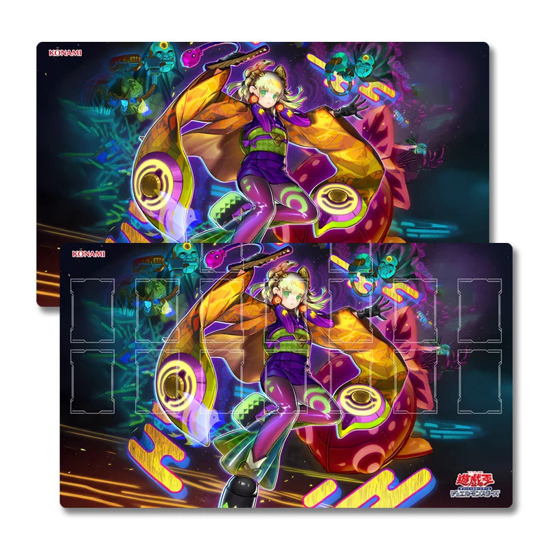 

Югио НО-П.У.Н.К. Игровой коврик Ze Amin Yu-Gi-Oh! TCG OCG Коллекционные карточные игры Коврик Duel Plate Резиновый коврик для карт Коврик для мыши