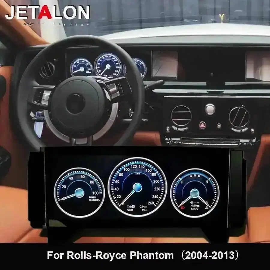 

12,3-дюймовый ЖК-дисплей, карта приборной панели для Rolls Royce Phantom 2004-2013, мультиприборная панель, красочный пользовательский высокий дисплей, электроника
